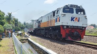 4K Railfanning Passenger Trains in Purwokerto City [upl. by Marelya]