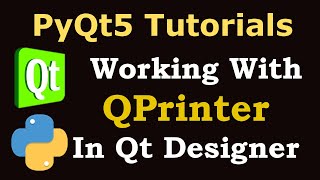 PyQt5 Tutorial  How to Create Printer Dialog with QPrinter [upl. by Einnol]