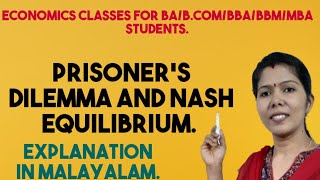 PRISONERS DILEMMA AND NASH EQUILIBRIUM  MALAYALAM EXPLANATION [upl. by Dorina924]