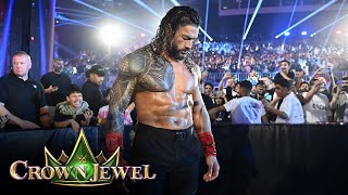 Roman Reigns makes stunning entrance as The OTC Crown Jewel 2024 highlights [upl. by Brook396]