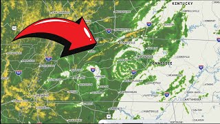 Hurricane Helene Over Tennessee Spawns Twin Spirals on Radar [upl. by Lorola]