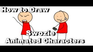 How To Draw Swoozie Animated Characters Using Paint [upl. by Airan]