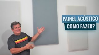 COMO FAZER UM PAINEL ACÚSTICO DE LÃ DE ROCHA eficiente e econômico  Passo a passo feito em casa [upl. by Raine]