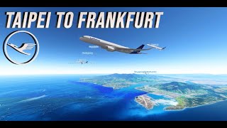 Taipei to Frankfurt  GeoFS and Aviation [upl. by Polad82]