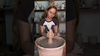 pottery potterygirl ceramic relaxing clay asmr shorts [upl. by Aneelad]