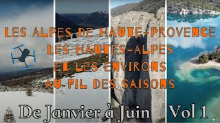 Longue vidéo de paysages des Alpes de HauteProvence et des HautesAlpes partie 1 [upl. by Eniamej256]