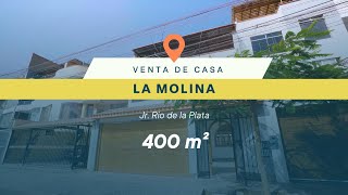 La Molina  Venta de Casa  Jr Rio de la Plata  400 m² [upl. by Charleen118]