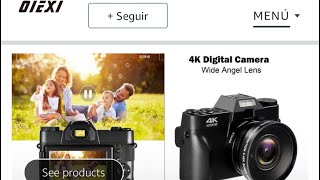 AMAZON OIEXI 4K CÁMARA DIGITAL EN ESPAÑOL [upl. by Inwat]