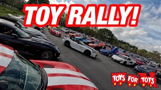 INSANE Toys For Tots Rally Over 400 Exotic Cars toyrally [upl. by Neevan]