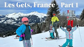 Skiing Les Gets France Part 1 [upl. by Dole254]