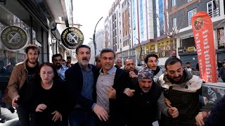 Abdullah Zeydan barikatlara rağmen sokağa çıkarak alınan kararı protesto etti [upl. by Einnaj779]