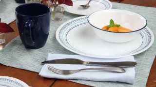 Corelle  Folk Stitch 16 Piece Dinnerware Set [upl. by Annahsad]