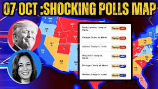 New Update Latest Data in Key States 2024 Election Polls Map Map Prediction [upl. by Groome34]