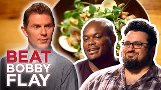 Beat Bobby Flay Linguine and Clams Challenge  Full Episode Recap  S2 E1  Food Network [upl. by Elleral]