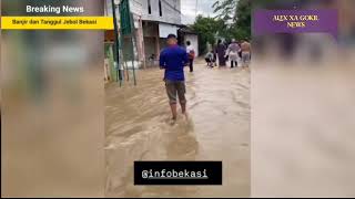 BARU SAJA TANGGUL BEKASI JEBOL 29112024 BANJIR BESAR SAPU KOTA BEKASI HARI INIBANJIR BEKASI [upl. by Papageno]