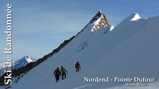 Ski de Randonnée  Nordend Pointe Dufour [upl. by Ahsinnek]