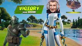 Andrej Babiš dělá past na blbečky ve Fortnite výhra s DOOMEM [upl. by Luapnaes]