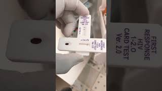 First Response HIV card test For HIV 1 and 2 [upl. by Brie880]