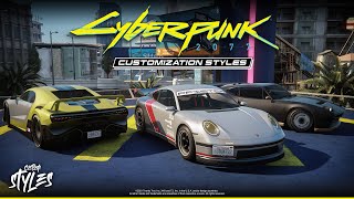 Cyberpunk 2077 Customization Styles in GTA Online [upl. by Acilejna]