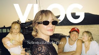 Vlog  2 Çocuklu ilk yaz tatili ☀️Selimiye  Bozburun [upl. by Elleynod]