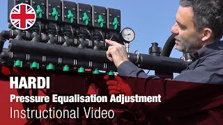 Instructional Video  HARDI Pressure Equalisation adjustment [upl. by Leoj298]