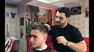 Asmr Barber HAİRCUT NO TALKİNG BY NUMANhair trimmer soundsScissorsSaç kesimFönSaca Model verme [upl. by Idroj]