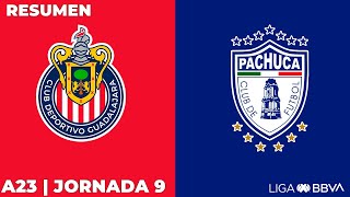 Resumen  Chivas vs Pachuca  Liga BBVA MX  Apertura 2023  Jornada 9 [upl. by Uball848]