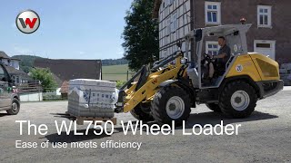 Efficient at every job the new WL750 wheel loader by Wacker Neuson [upl. by Berrie477]