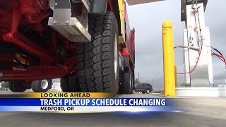 Trash pickup schedule changing in Medford [upl. by Norad254]