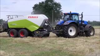 Ooms gras persen 2018  New Holland T 7220 [upl. by Fesuy]