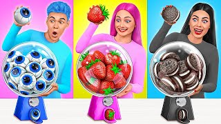 Food of The Same Colors Challenge  Funny Moments by Multi DO Challenge [upl. by Enileuqcaj982]