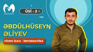 MAGİSTRATURAAZ  ÜSİ 2  İNFORMATİKA [upl. by Som208]