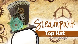 DIY Steampunk Top Hat Headband  Fun foam craft sheets [upl. by Hsirt498]