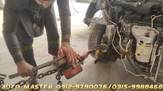 Daihatsu Mira Japan Front Accident Repairing [upl. by Einegue]