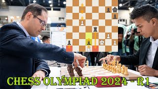 SUPER COMMENTATOR Jorge Giron 2276 vs Peter Leko 2666  Chess Olympiad 2024  R1 [upl. by Okia454]