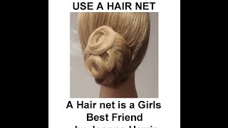 How to Use a Hair Net A hair net is a girls best friend fast easy and simple by Joanne Harris [upl. by Reniar830]