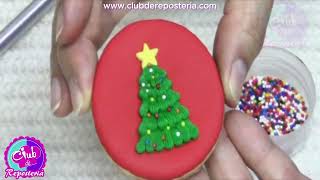 Galletas Decoradas con Arbolitos de Navidad  Tres Diseños Diferentes [upl. by Davide41]