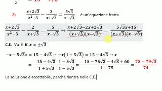 Equazioni e disequazioni con coefficienti irrazionali [upl. by Ynattyrb]