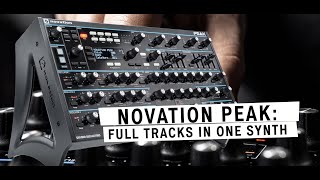 NOVATION PEAK amp SQ1  TECHNO SEQUENCE  riemannkollektioncom [upl. by Ailis417]