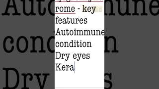 Sjogren syndrome  Key features [upl. by Ibbie158]