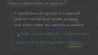 Thermochemical Equations [upl. by Anse889]