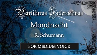 Mondnacht KARAOKE FOR MEDIUM VOICE  R Schumann  Key DFlat Major [upl. by Gower]