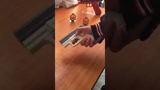 Water Gun vs Shell Ejecting Toy toys airsoft [upl. by Wolfram190]