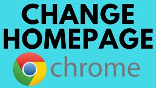 How to Change Default Homepage in Google Chrome  Make Google Your Homepage in Chrome [upl. by Nelleus]