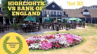 LAST OVER THRILLER Highlights of Sanderstead Cricket Club 1st XI vs Bank of England 1st XI [upl. by Ned]