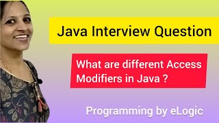 Access Modifiers in Java  Java Interview Question [upl. by Accebar]