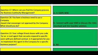 7408  iSecurity quiz WBT answers Part 3  IEvolve  TCS  YouTube tcs InstantSolution [upl. by Nywg]