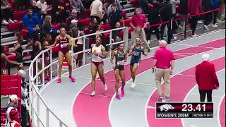 Razorback Invitational 2024 Women’s 200m Dash Heat 11 [upl. by Osyth179]