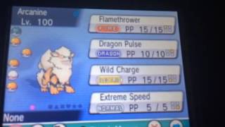 Pokemon XY Movesets Arcanine 6 [upl. by Ochs]