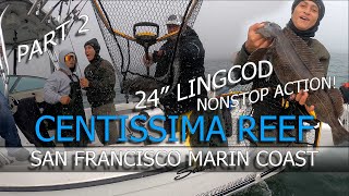 Lingcod and Rock Fishing Along The Marin Coast San Francisco Part 2 of 2 [upl. by Shabbir]